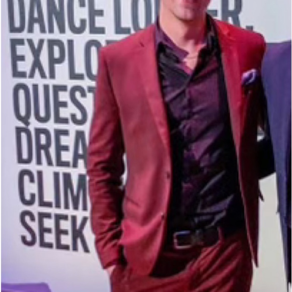 RW&CO. Deep Red Suit Blazer